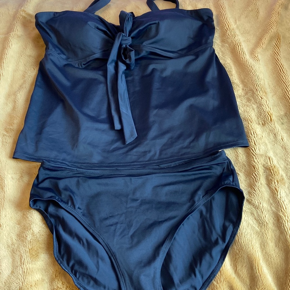 Jessica London & Fashion Bug 2 piece black tankini